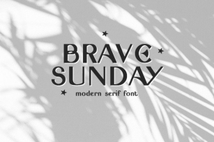 Brave Sunday Font Download