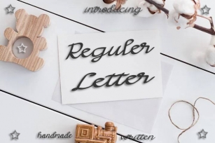 Reguler Letter Font Download