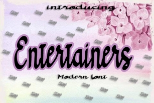 Entertainers Font Download