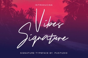 Vibes Signature Font Download