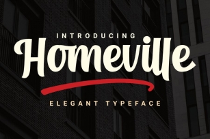DS Homeville – Elegant Typeface Font Download