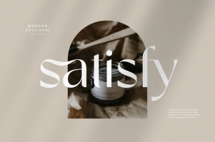 satisfy - modern stylistic sans serif Font Download