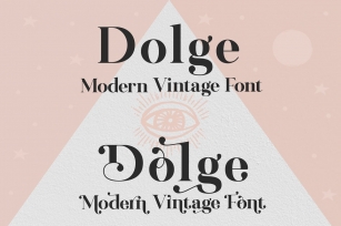 Dolge Serif-Modern/Vintage Font Download