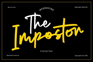 The Impostor Script Font Download