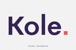 Kole Complete Family Font Download