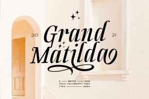Grand Matilda Italic Font Download