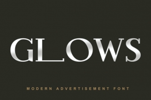 Glows Modern Advertisement Font Font Download