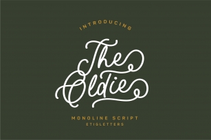 The Oldie Monoline Script Font Download