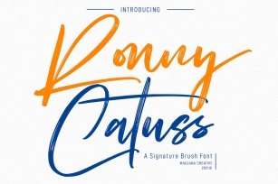 Ronny Catuss Signature Brush Font Download