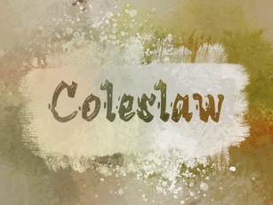 C Cole Slaw Font Download