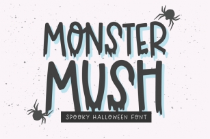 MONSTER MUSH Halloween Drip Font Font Download