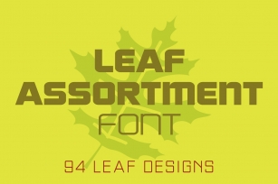 Leaf Assortment Font Download