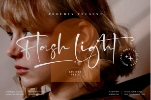 Flash Light - Stylish Signature Font Font Download