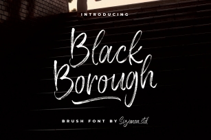 Black Borough Brush Font Download