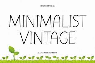 Minimalist Vintage Font Download