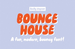 Bounce House • A Fun, Bouncy font! Font Download