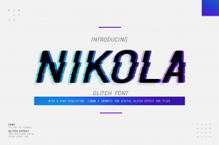 Nikola Glitch Font Download
