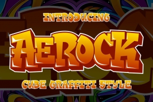 Aerock - Layered Graffiti Style Font Download