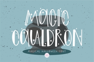 MAGIC CAULDRON Halloween Witch Font Font Download