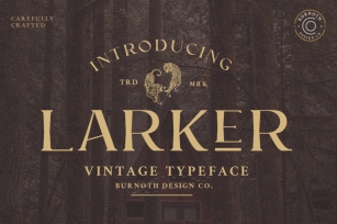Larker - Vintage Font Font Download