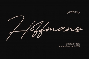 Hoffmans Signature Font Download