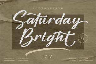 Saturday Bright Modern Calligraphy Font Download