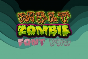 Melt Zombie Duo Font Download