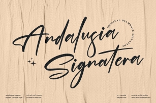 Andalusia Signature Font LS Font Download