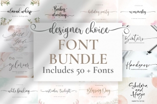50 Designer Choice Bundle! SALE Font Download