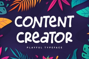 DS Content Creator - Playful Typeface Font Download
