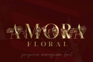 Amora Elegant Monogram Font Download