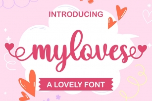 Myloves // Love font Font Download