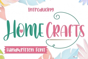 Home Crafts // Crafts Font Download