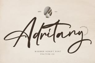Adritany - Handwritten Font Font Download