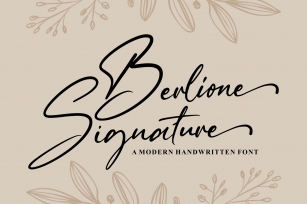 Berlione Signature Font Download