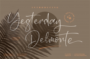 Yesterday Delmonte Font Download