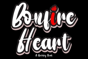 Bonfire Heart Font Download