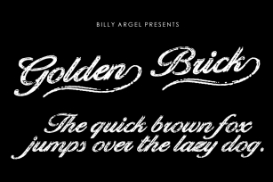 Golden Brick Font Download