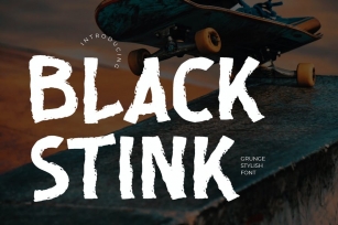 Black Stink Advertisement Font Font Download