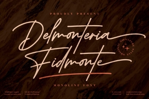 Delmonteria Fidmonte Monoline Signature LS Font Download
