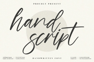 hand script Handwritten Font LS Font Download