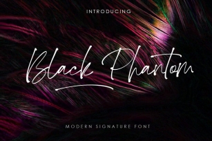 AM Black Phantom - Signature Font Download