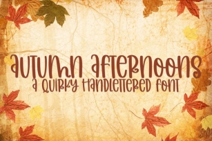 Autumn Afternoons Font Download