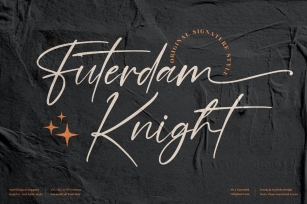 Futerdam Knight Signature Font LS Font Download