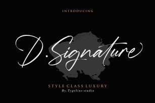 D.Signature Font Download