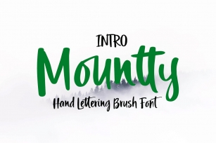 Mountty Brush Script Font Download