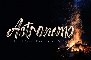 Astronema natural brush font Font Download