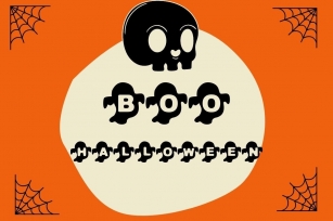 Boo Ghost Halloween Font Download