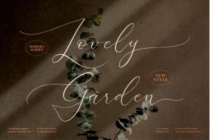 Lovely Garden - Beautiful Script Font Font Download