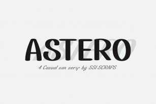 ASTERO Casual san serif Font Download